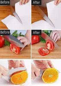 3 In 1 Manual Knife Sharpening Kitchen Accessories Manual Stainless Steel 3 Stage Kitchen Handheld Knife Sharpener